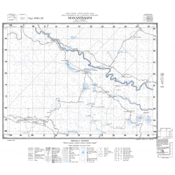 Carta topográfica 2560-20 <em>MANANTIALES Chaco.</em>