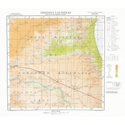 Carta topográfica 4769-II <em>Cnia.LAS HERAS</em>